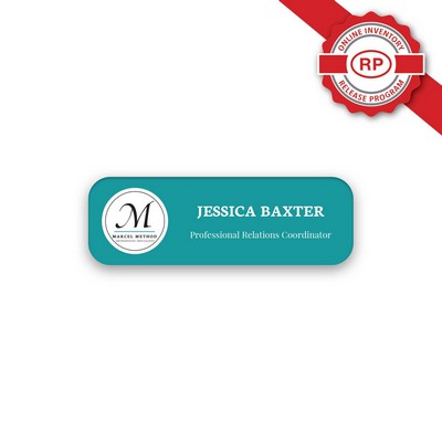 USA Made Acrylic Name Badge (1x3" Inches) - logo only