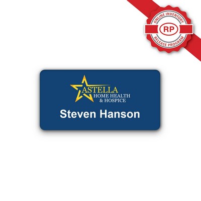 USA Made Acrylic Name Badge (1.50x3 Inches) logo only