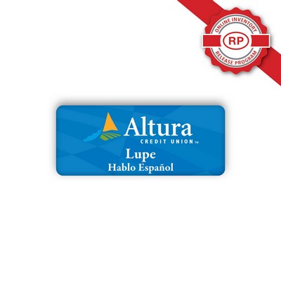 USA Made Acrylic Name Badge (1.25x3" Inches) logo only